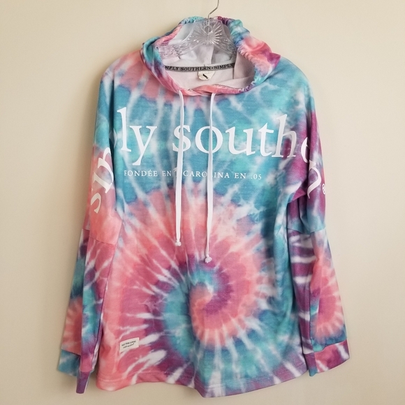 Simply Southern Tops - Simply Southern Tie Dye Hoodie Medium